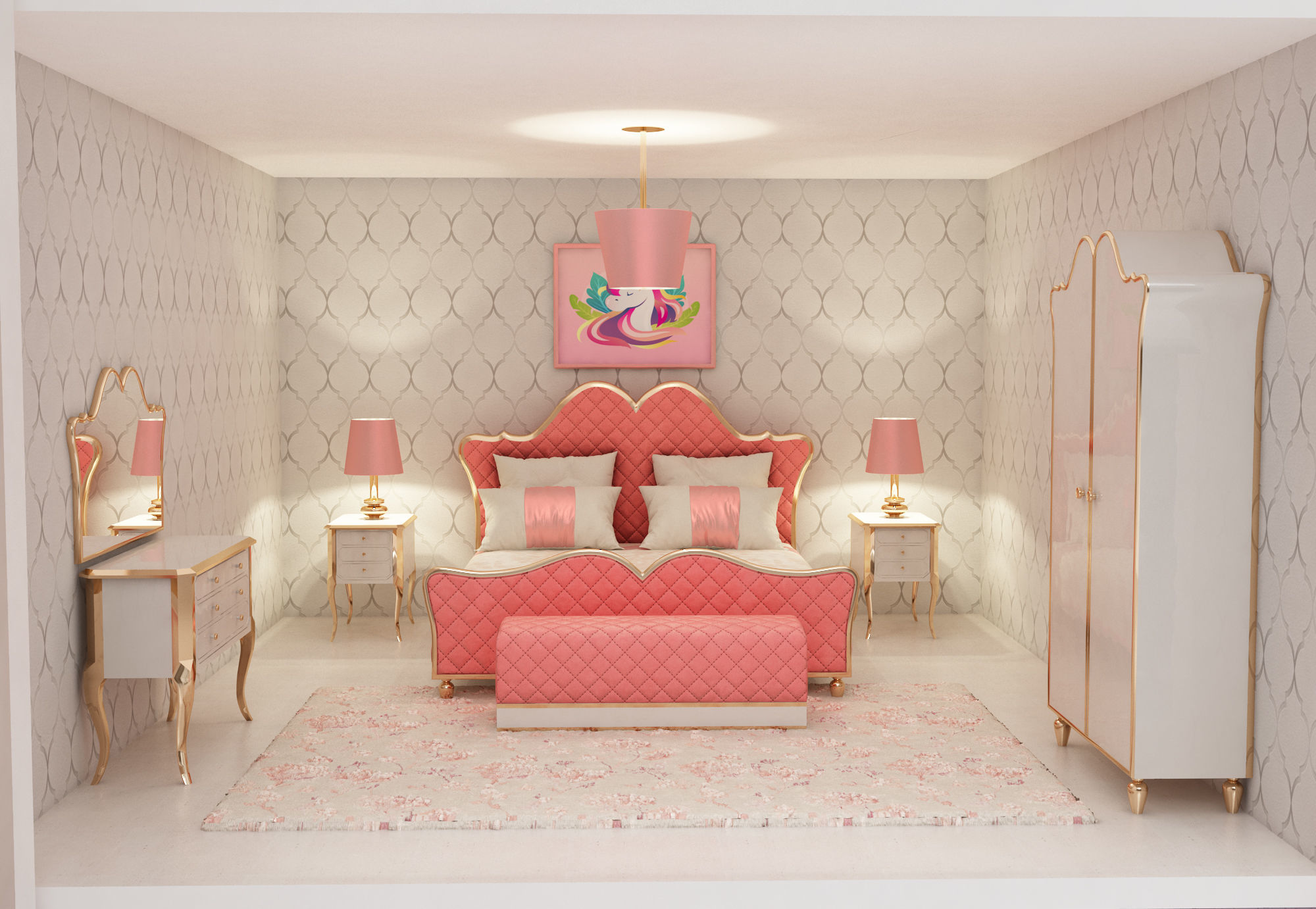 Castle Dollhouse 3D model_5