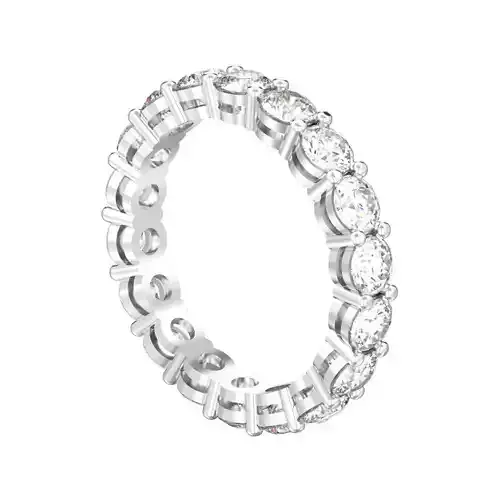 Round diamond eternity band ring