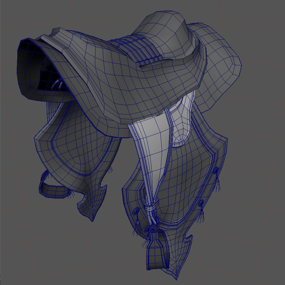 Saddle horse 3D model_8