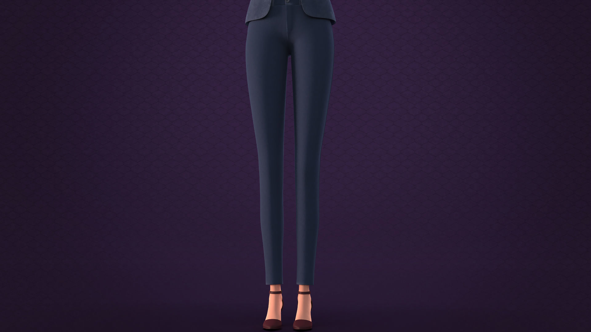 CARTOON MOTHER 2 - TOON WOMAN rigged Low-poly 3D model_9