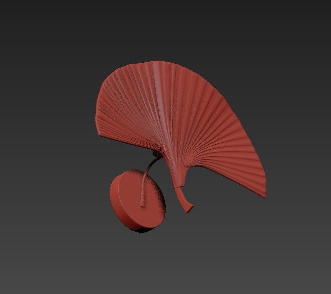 Wall lamp 3D model_2