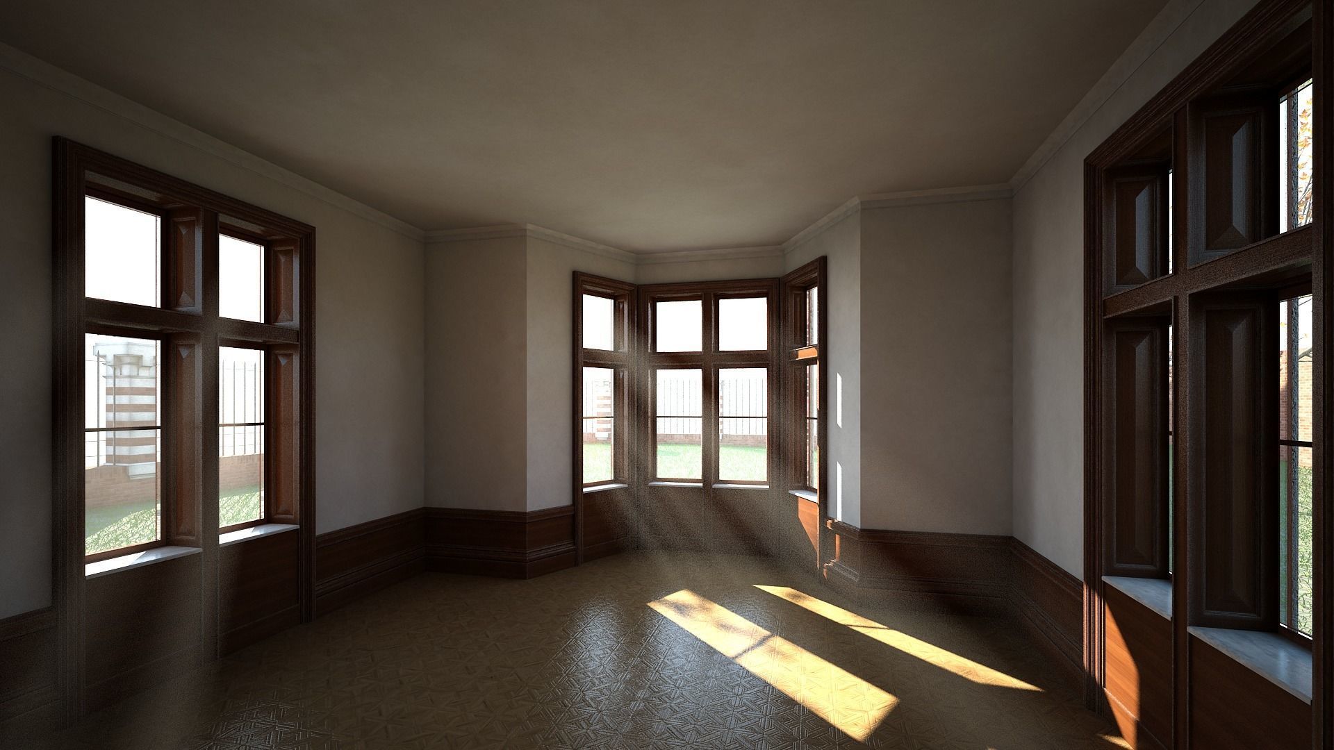 Old House with Interior 3D model_10