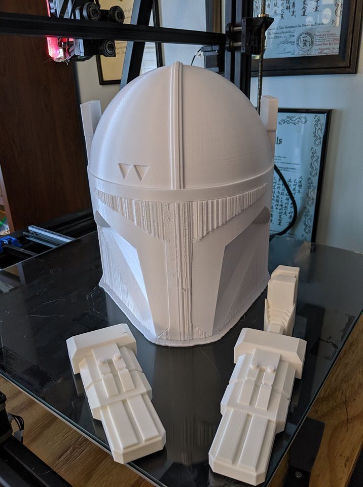 FULL Mandalorian heavy infantry armor machine gun and jetpack 3D print model_25