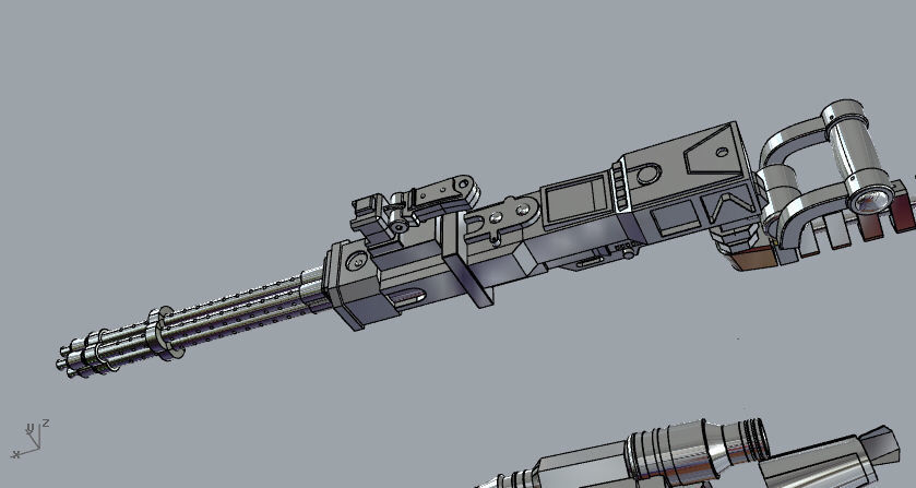 FULL Mandalorian heavy infantry armor machine gun and jetpack 3D print model_21