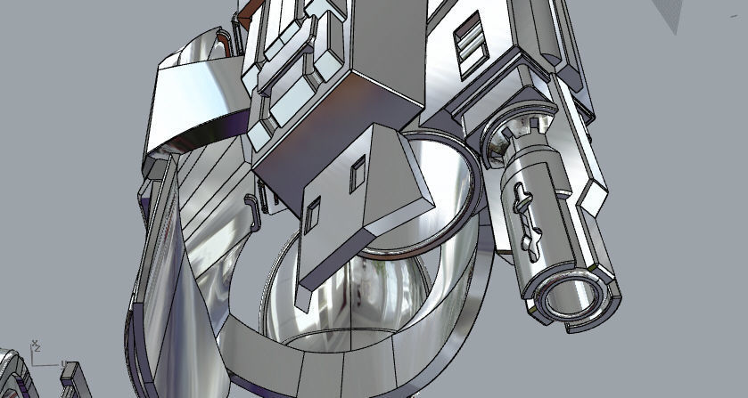 FULL Mandalorian heavy infantry armor machine gun and jetpack 3D print model_7