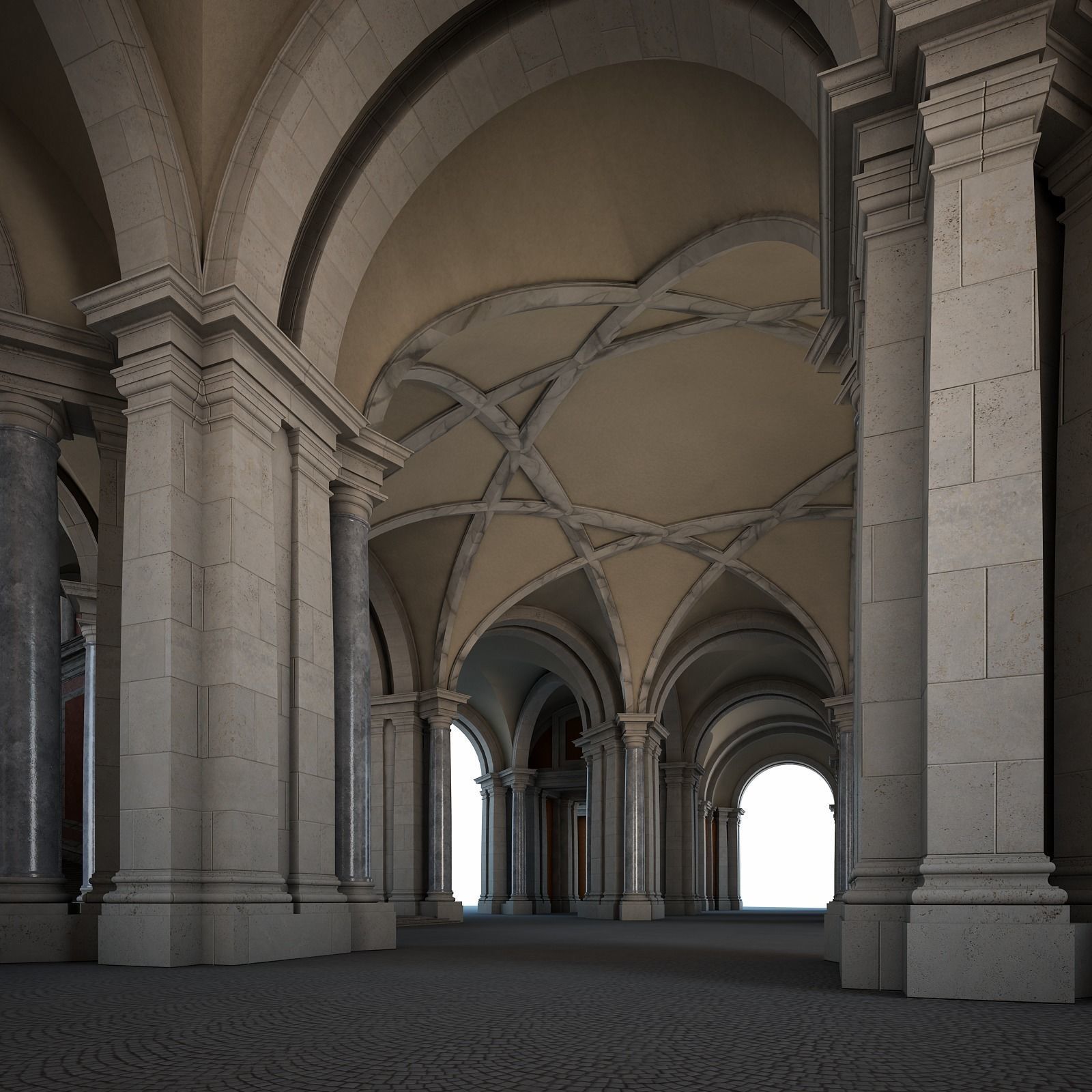 Grand Staircase 3D model_8