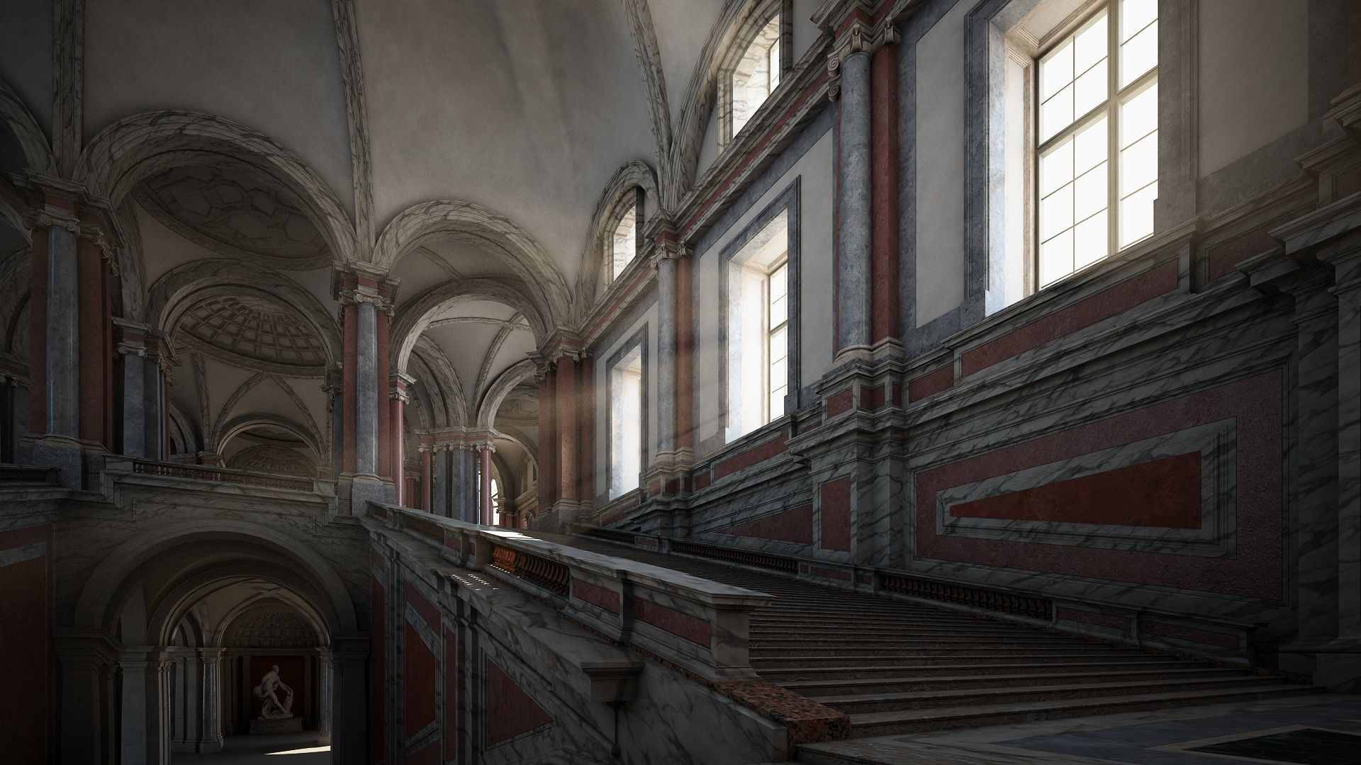 Grand Staircase 3D model_4