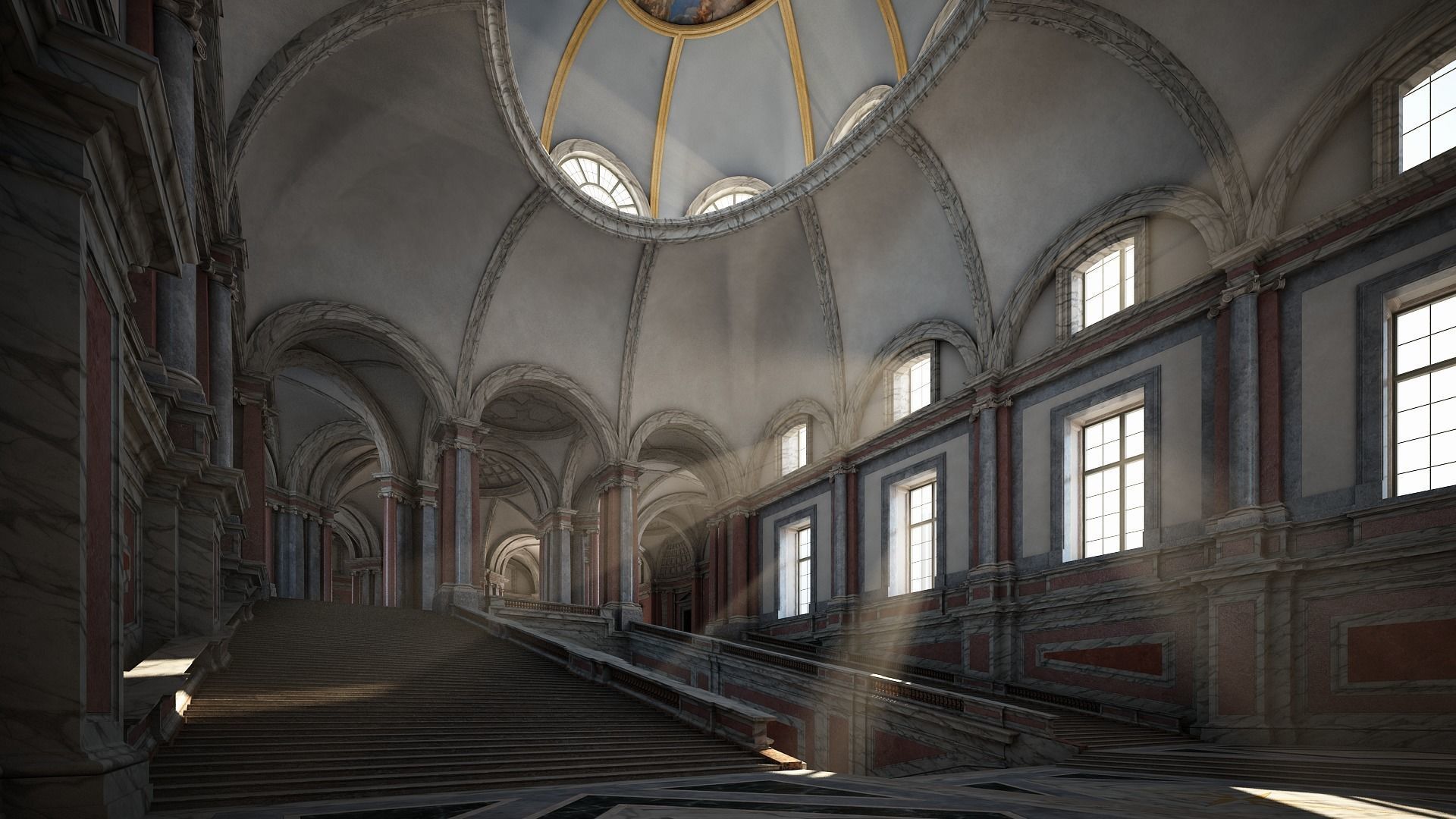 Grand Staircase 3D model_6