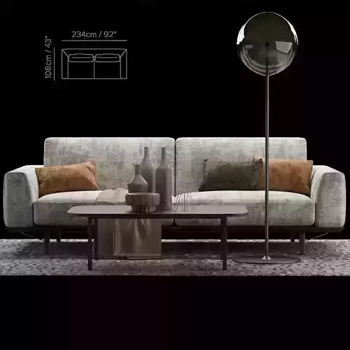 Natuzzi Gio sofa 2 seater