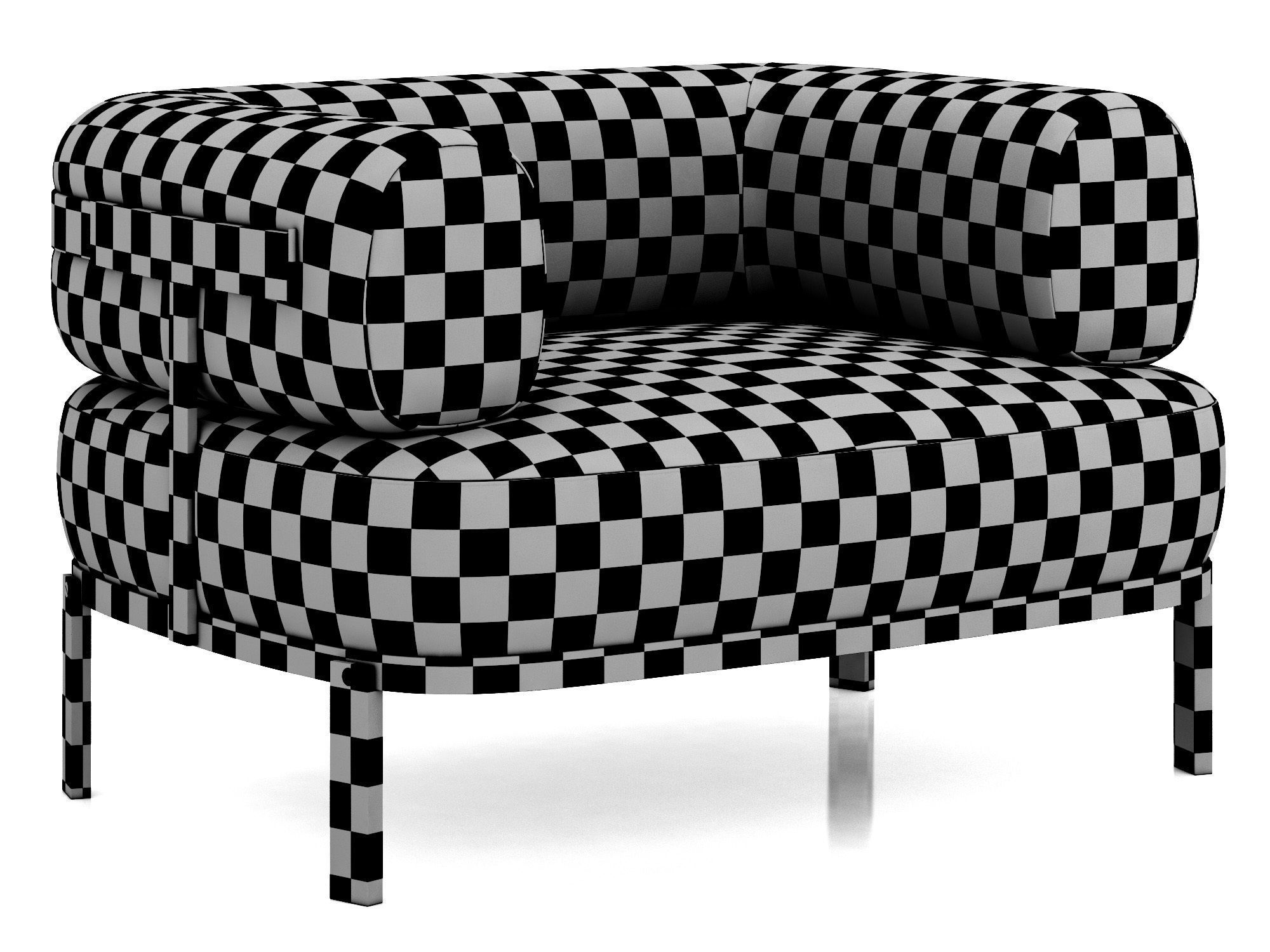 Baxter Belt armchair 3D model_7