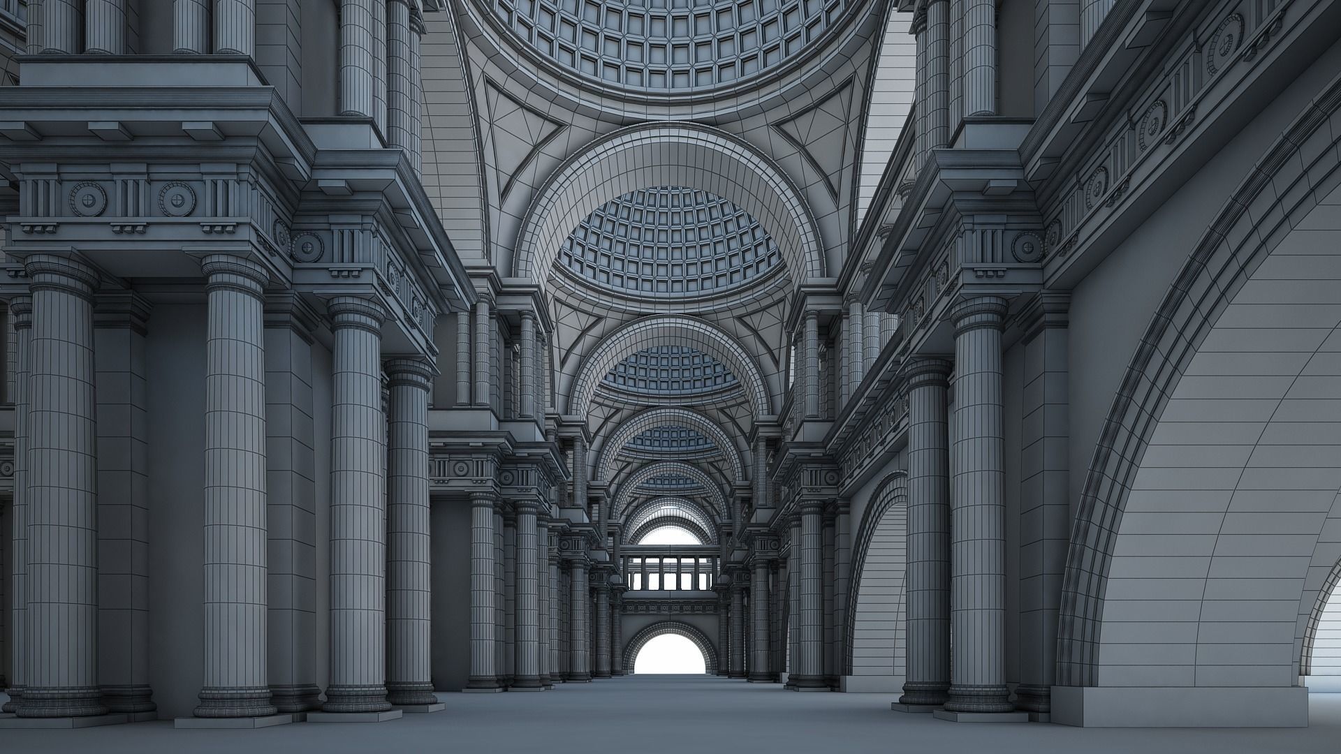 Doric Hall 3D model_14