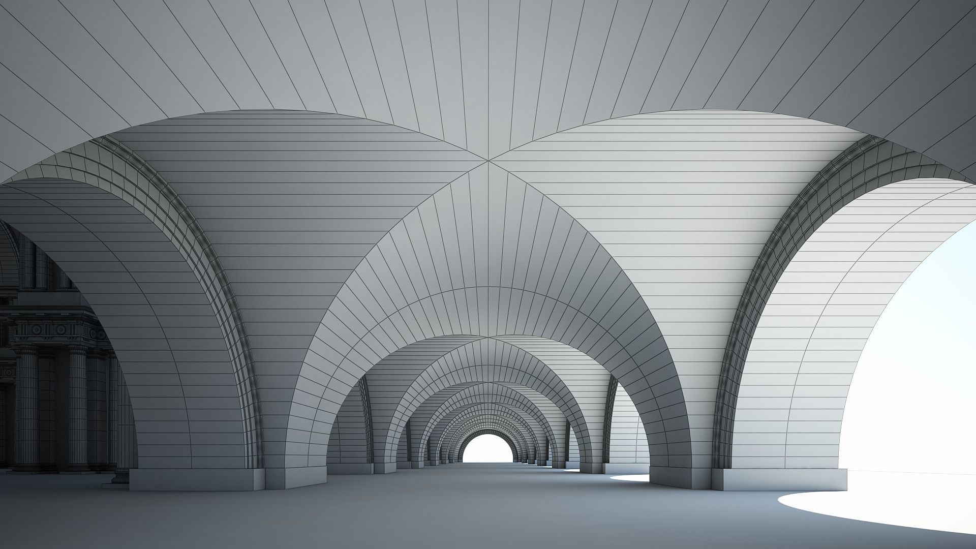 Doric Hall 3D model_16