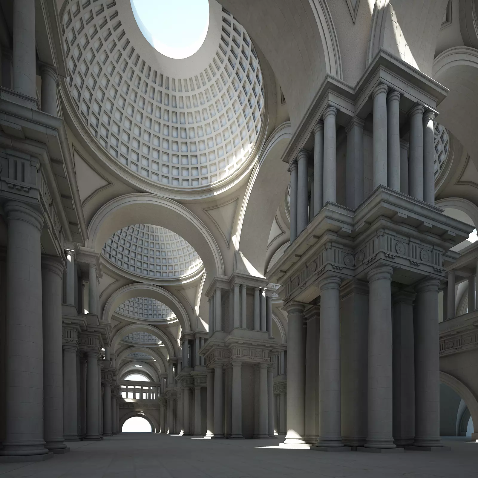 Doric Hall 3D model_0