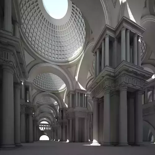 Doric Hall 3D model