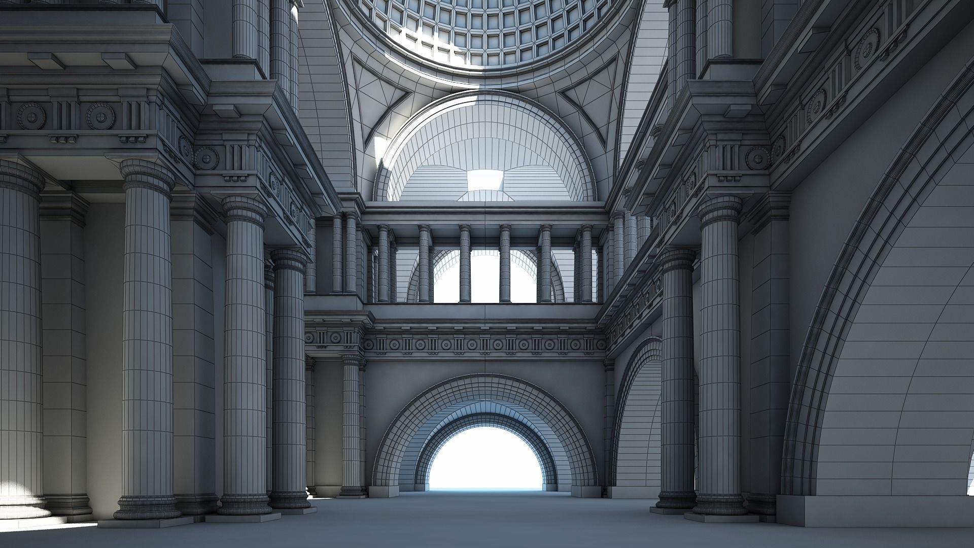 Doric Hall 3D model_17