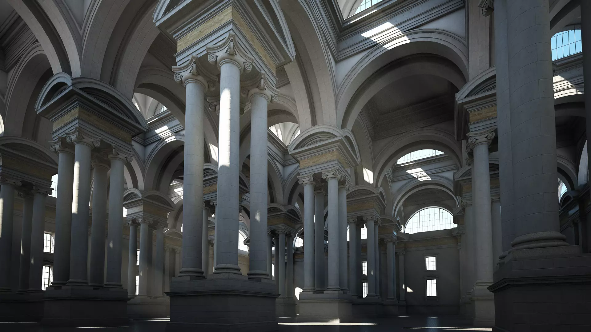 Ionic Hall 3D model_0