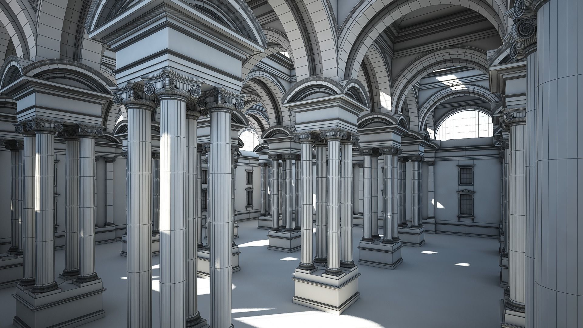 Ionic Hall 3D model_18