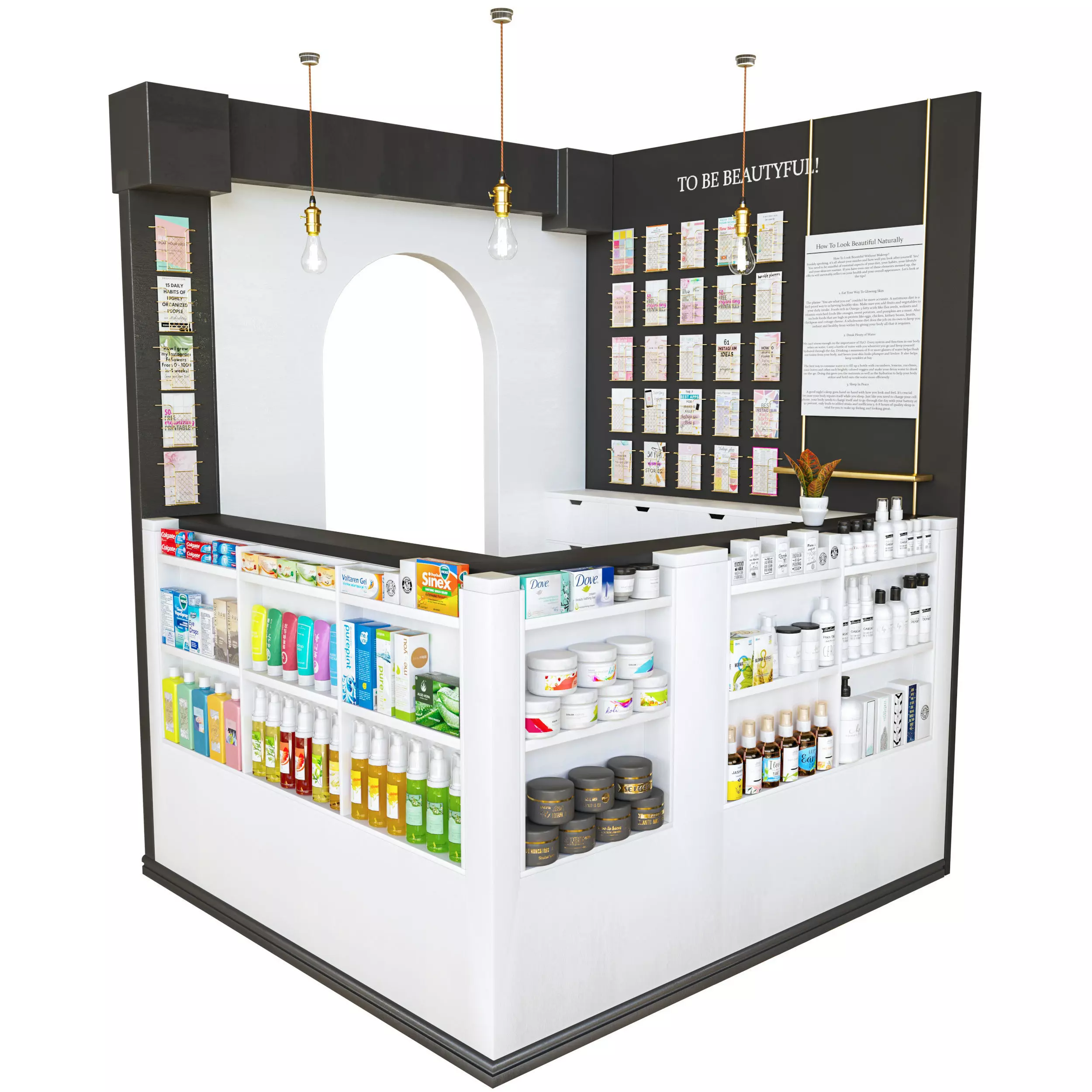 beauty salon reception 3D model_0