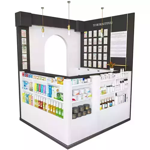 beauty salon reception 3D model