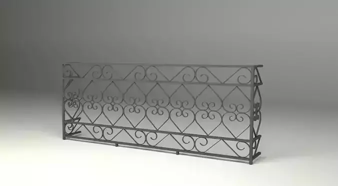Handrail wrought iron railing