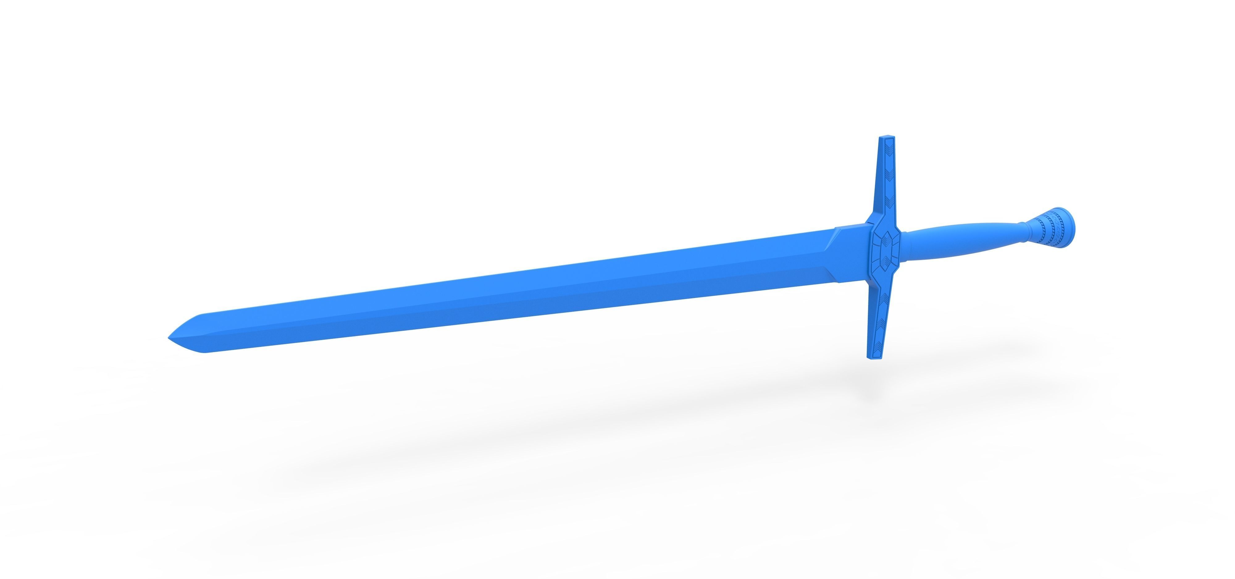 Sword from The Witcher TV series 3D print model_14
