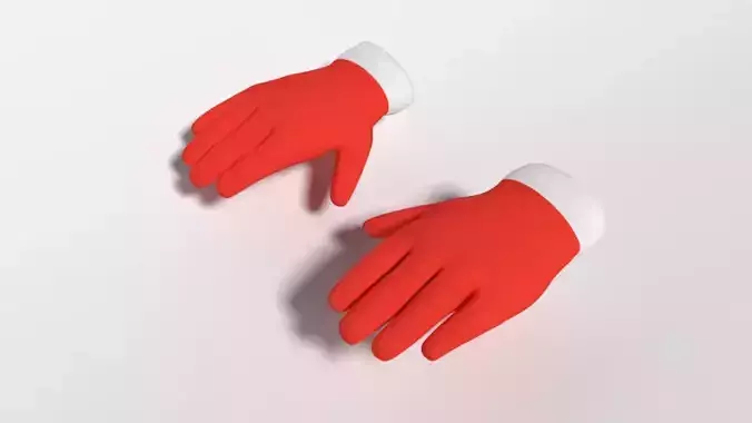 Cartoon Christmas Gloves