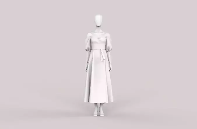 Dress fashion garment girl Marvelous Designer
