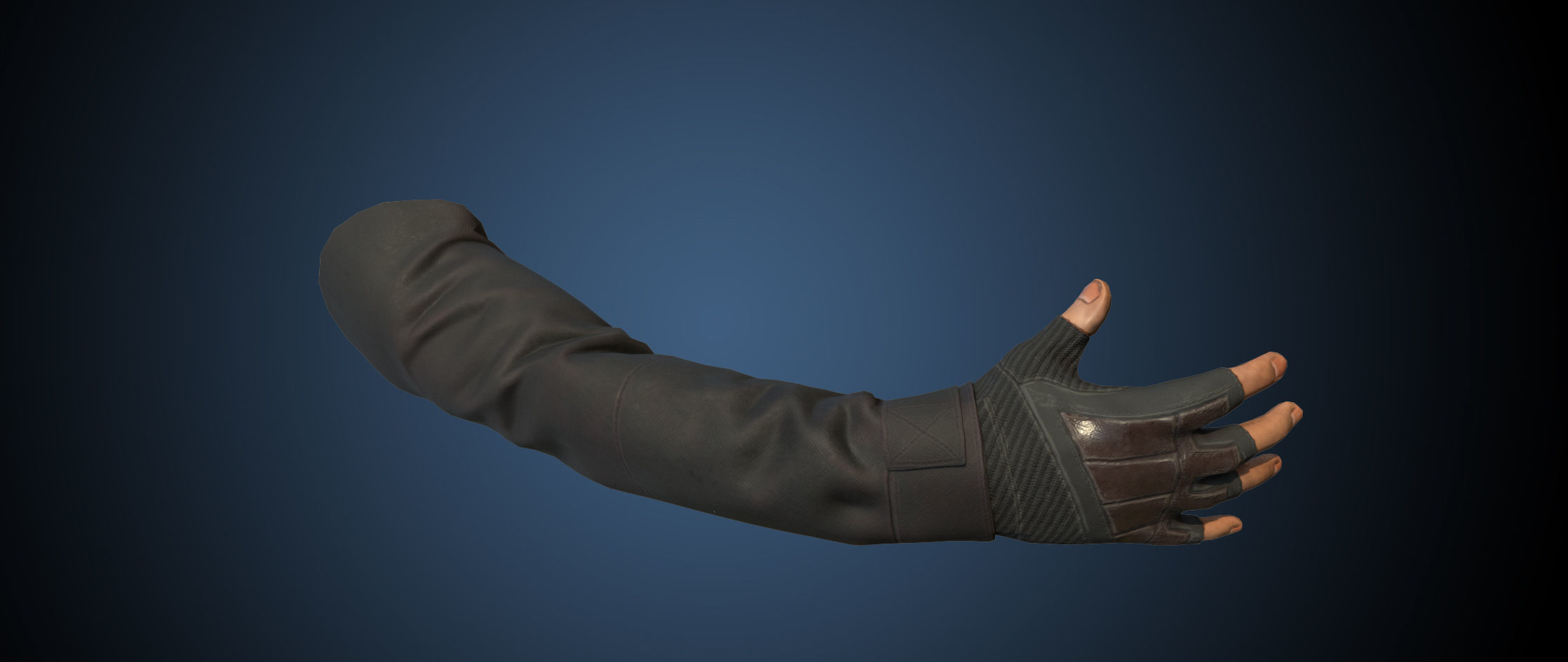 First Person View Hands Low-poly 3D model_8