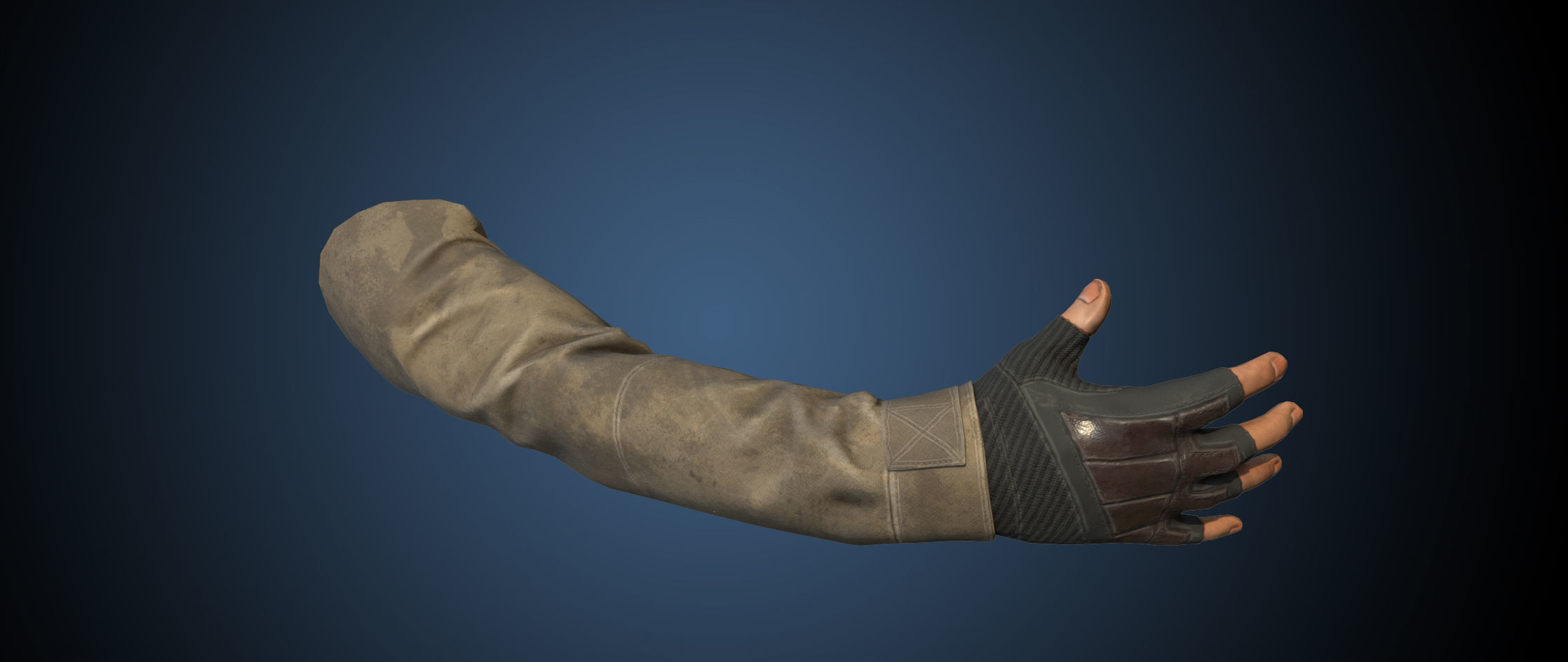 First Person View Hands Low-poly 3D model_7