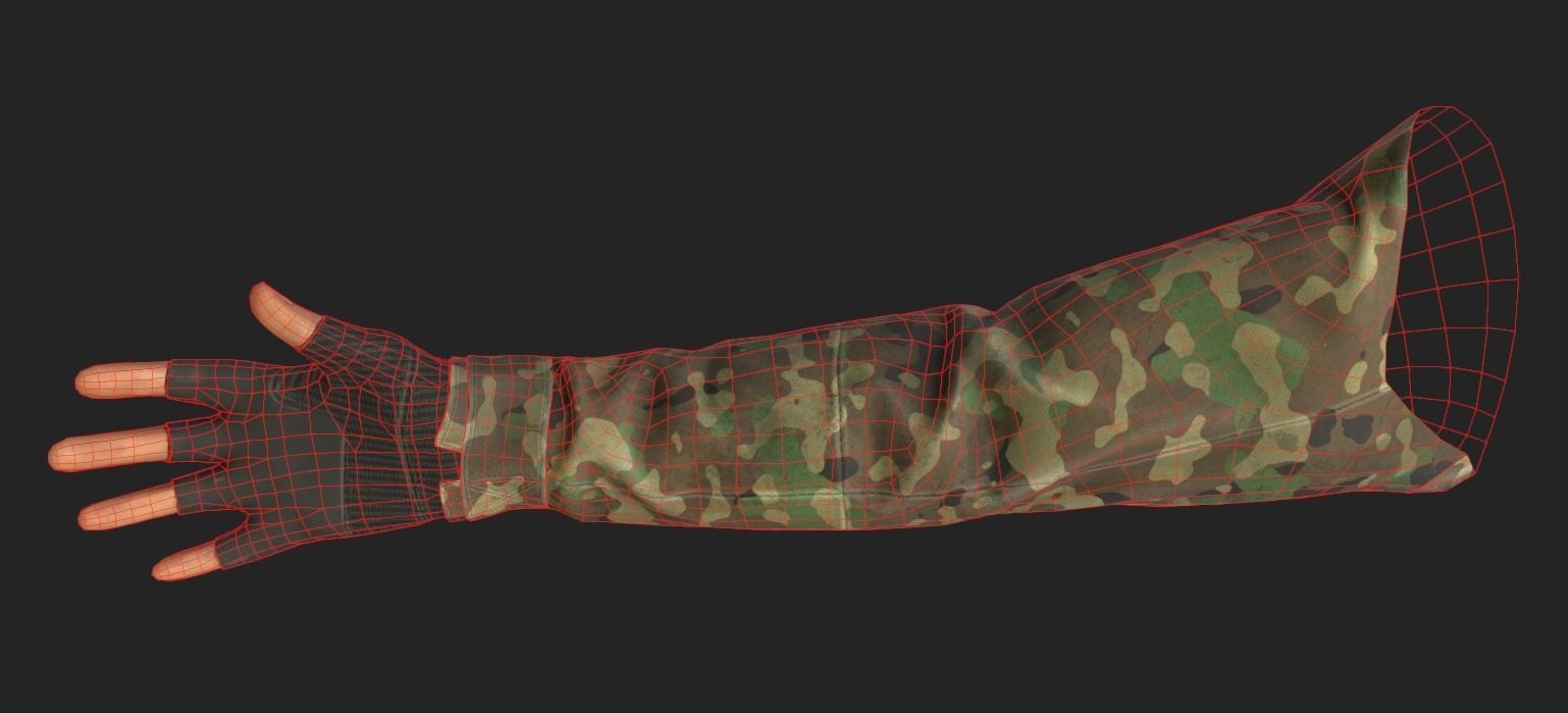 First Person View Hands Low-poly 3D model_11