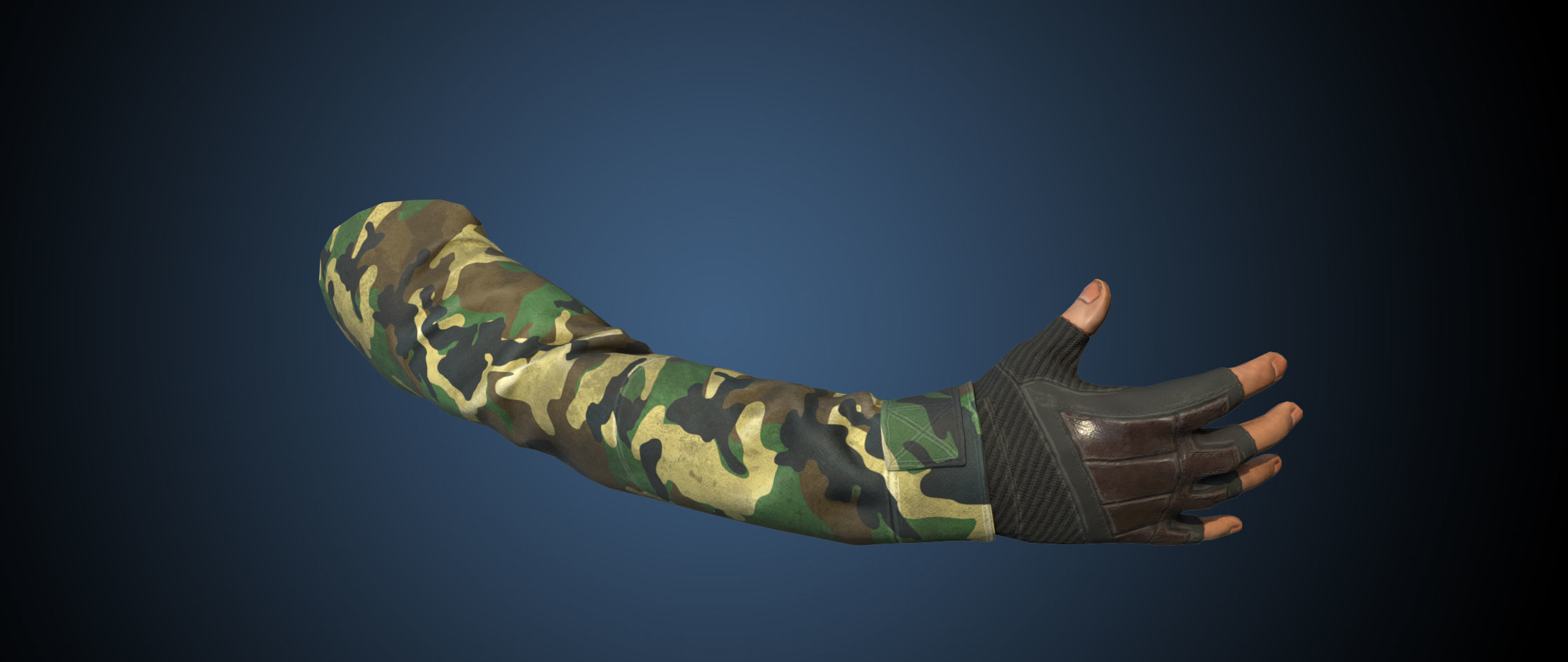 First Person View Hands Low-poly 3D model_9