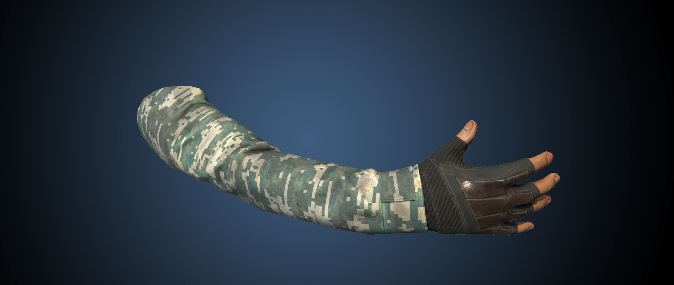 First Person View Hands Low-poly 3D model_5