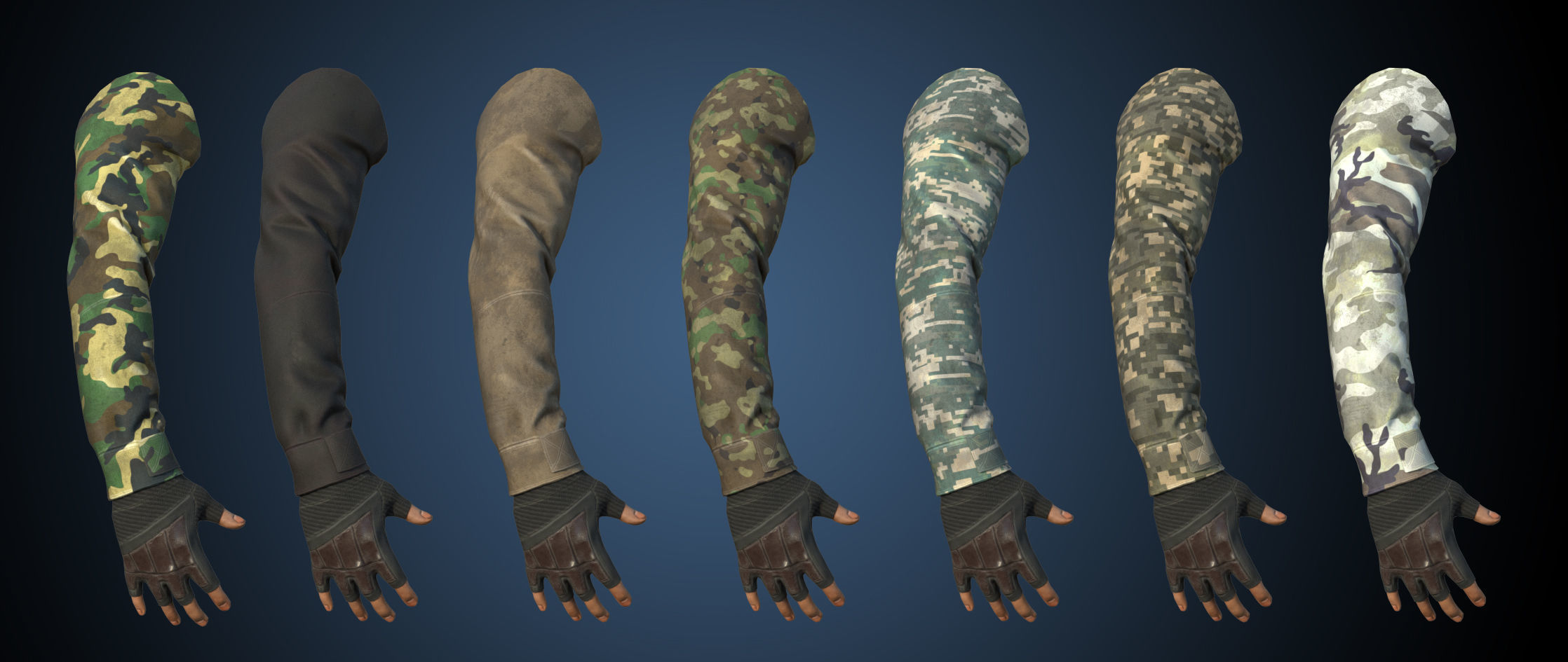 First Person View Hands Low-poly 3D model_1