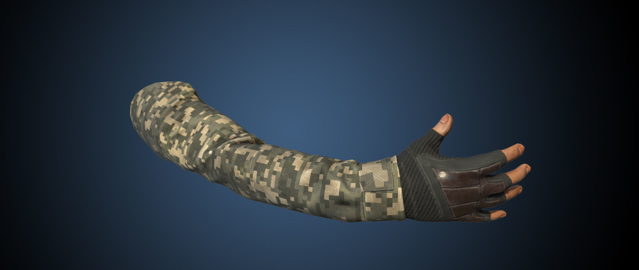 First Person View Hands Low-poly 3D model_4