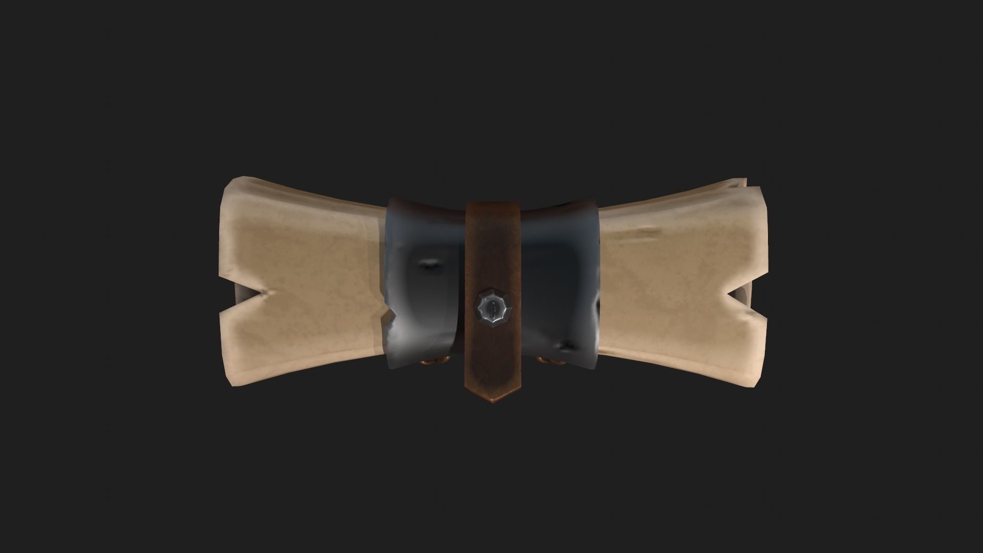Stylized Scroll Low-poly 3D model_8