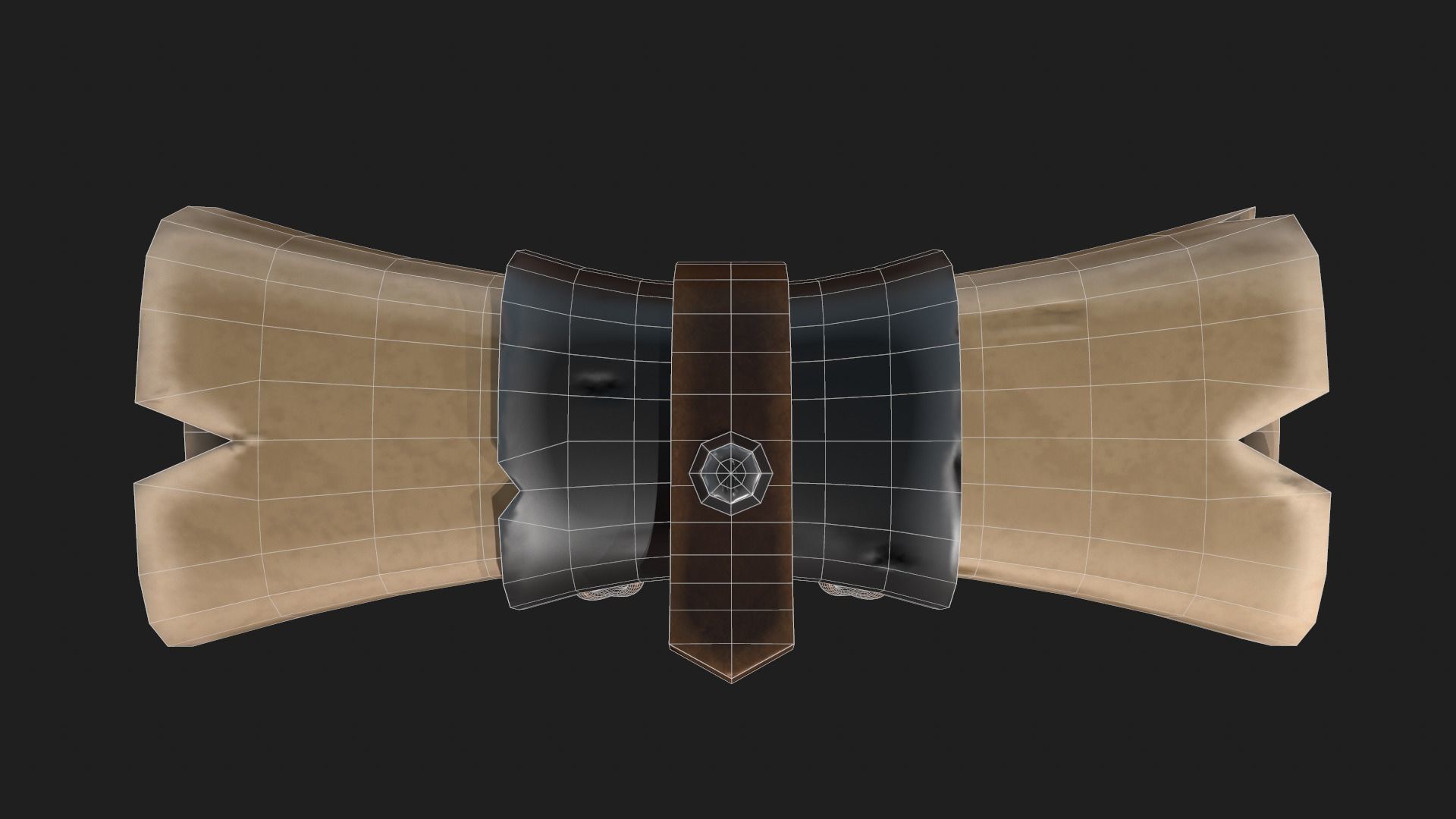 Stylized Scroll Low-poly 3D model_12