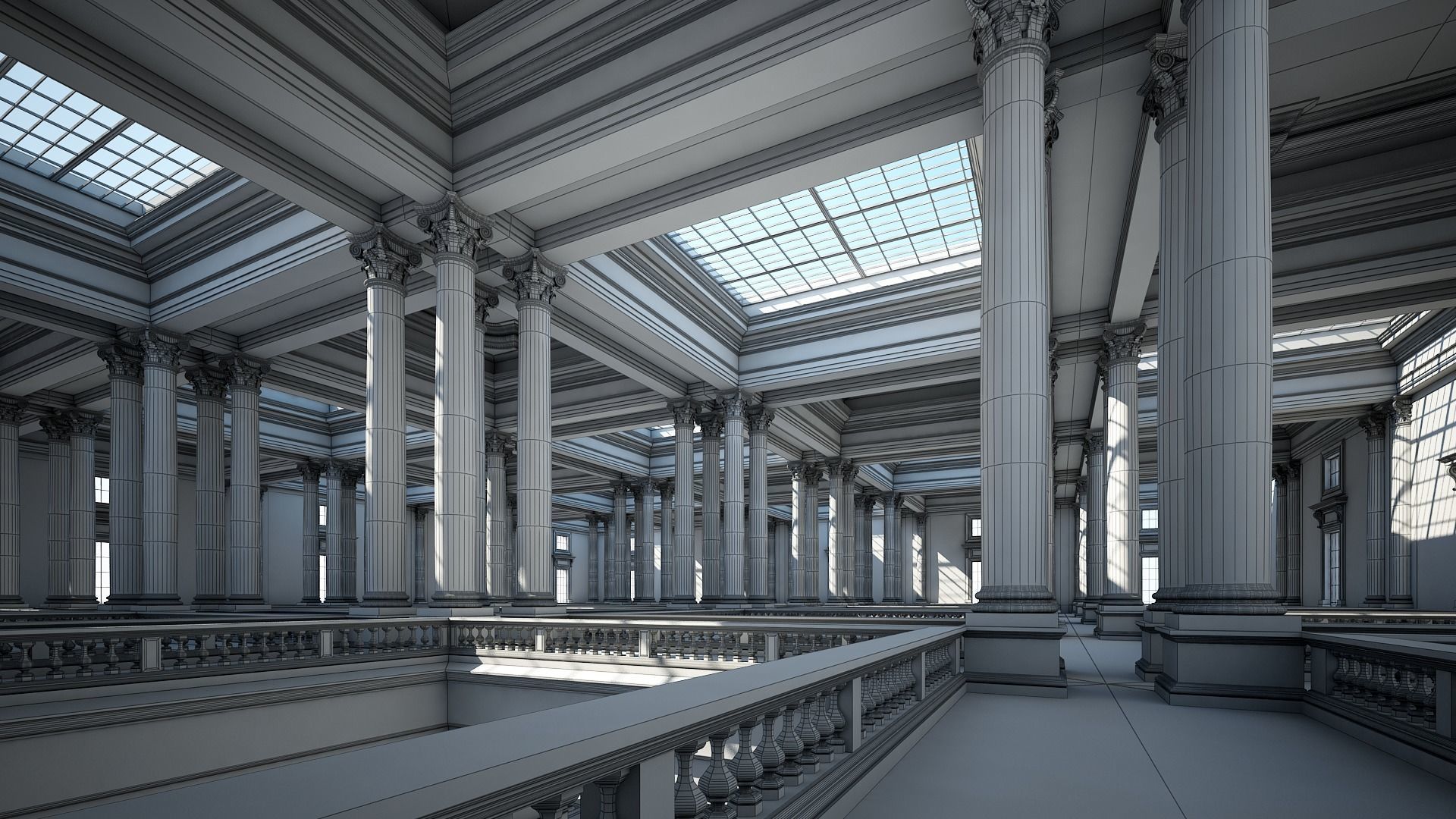Corinthian Hall 3D model_19