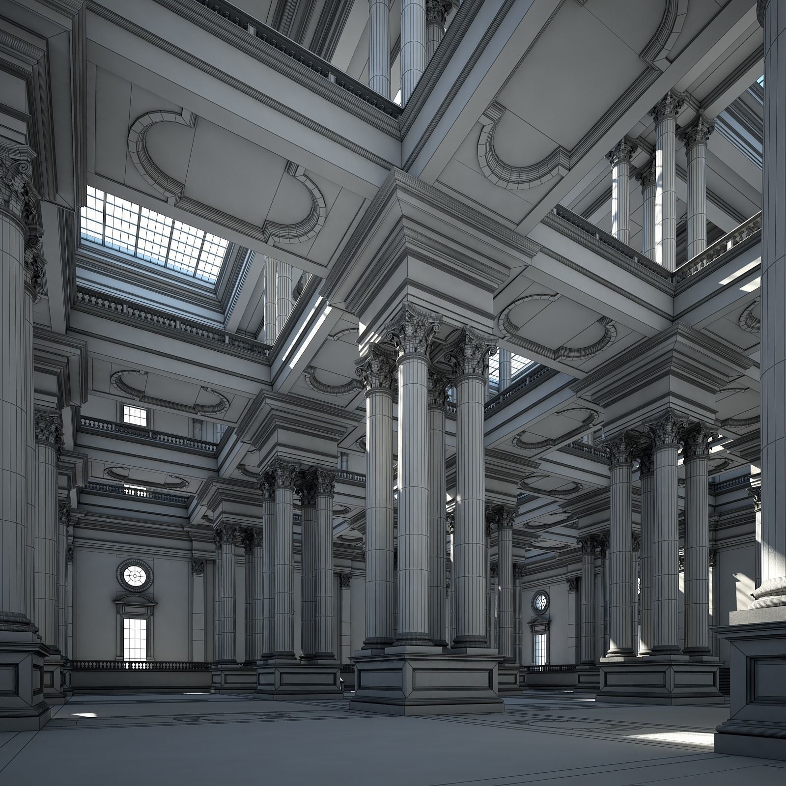 Corinthian Hall 3D model_13