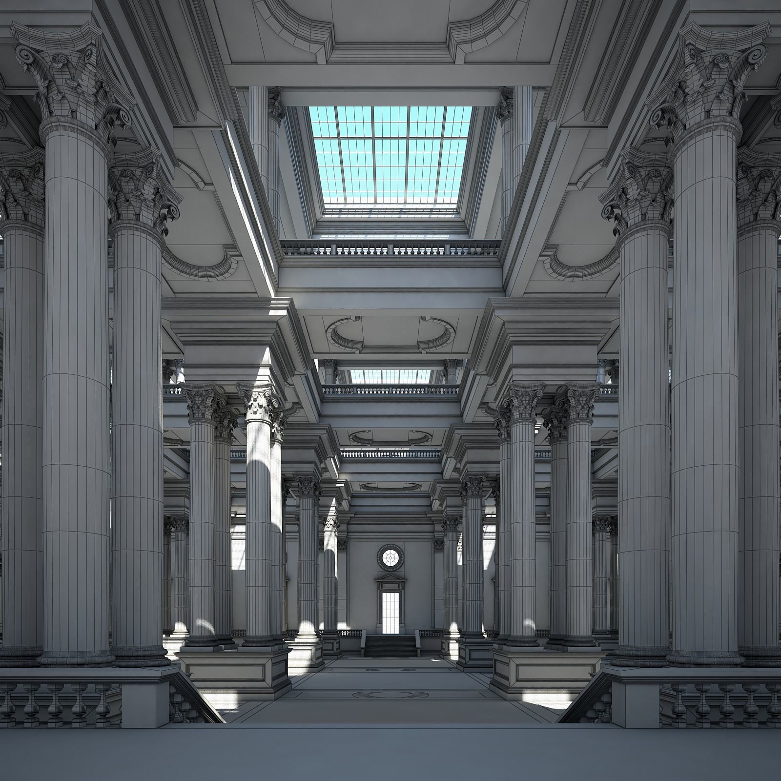 Corinthian Hall 3D model_16