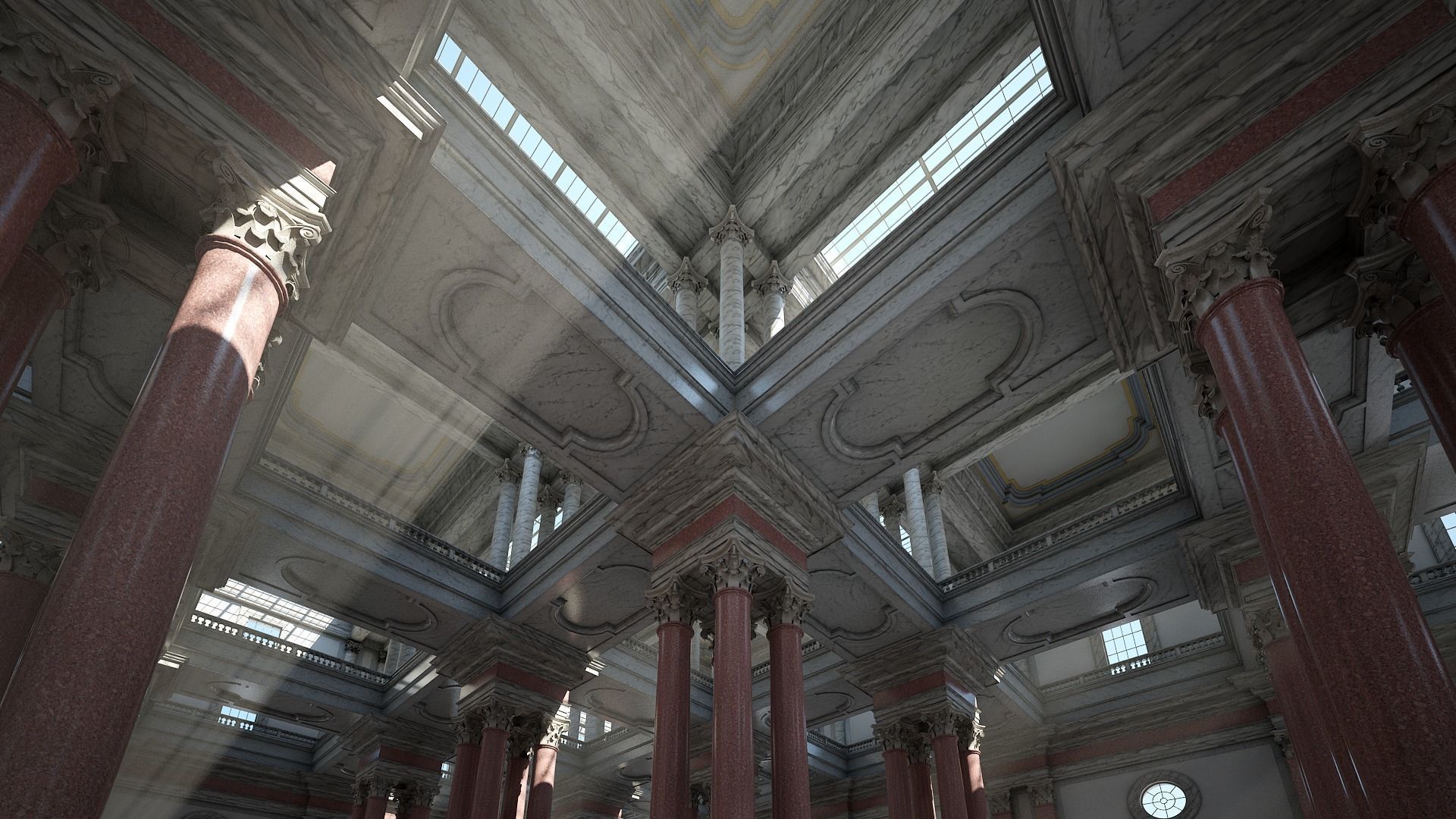 Corinthian Hall 3D model_6