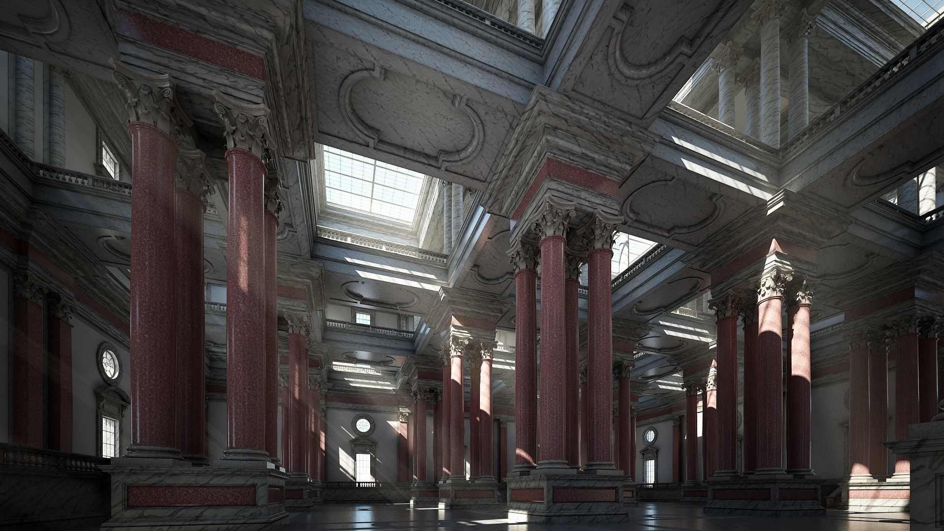 Corinthian Hall 3D model_1