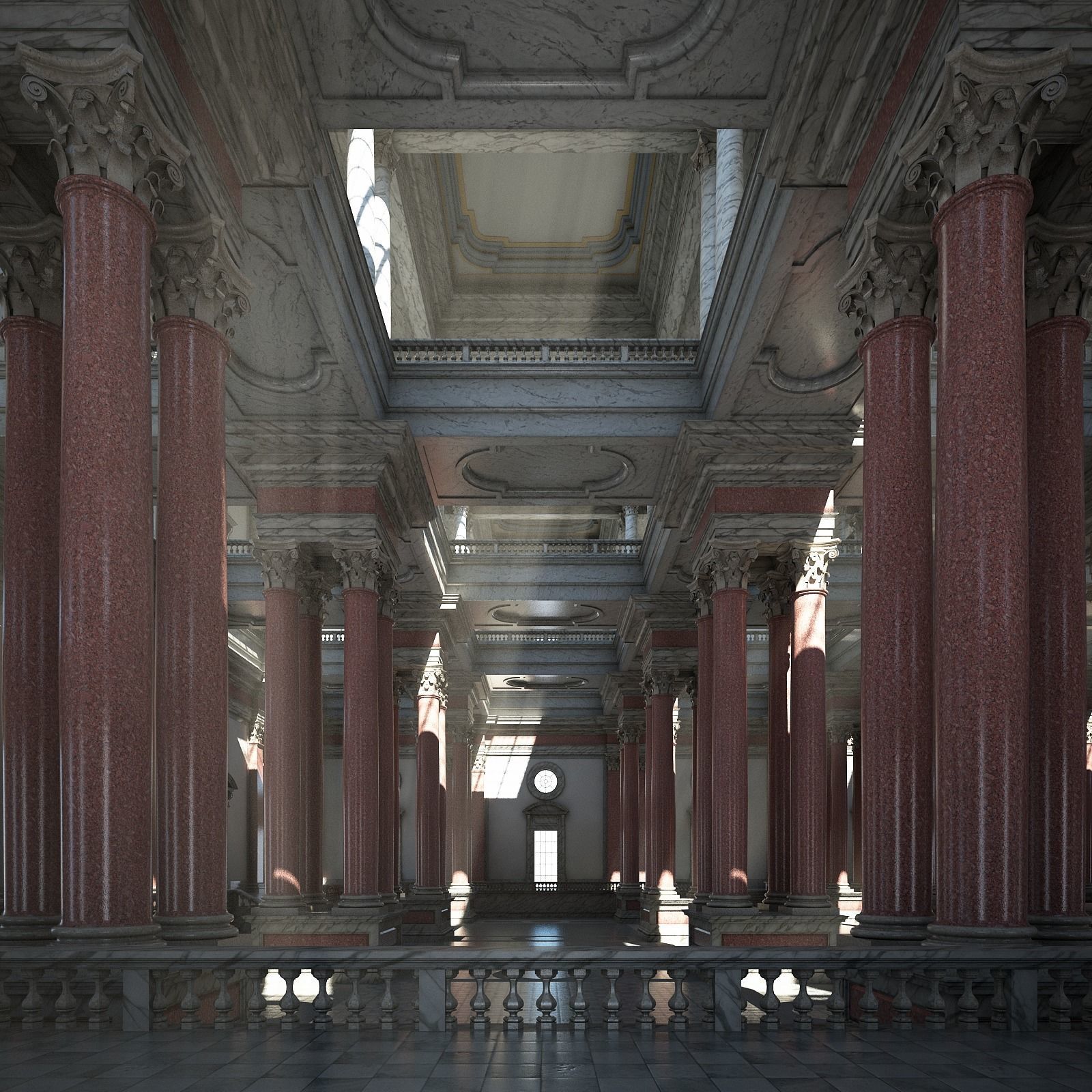 Corinthian Hall 3D model_5