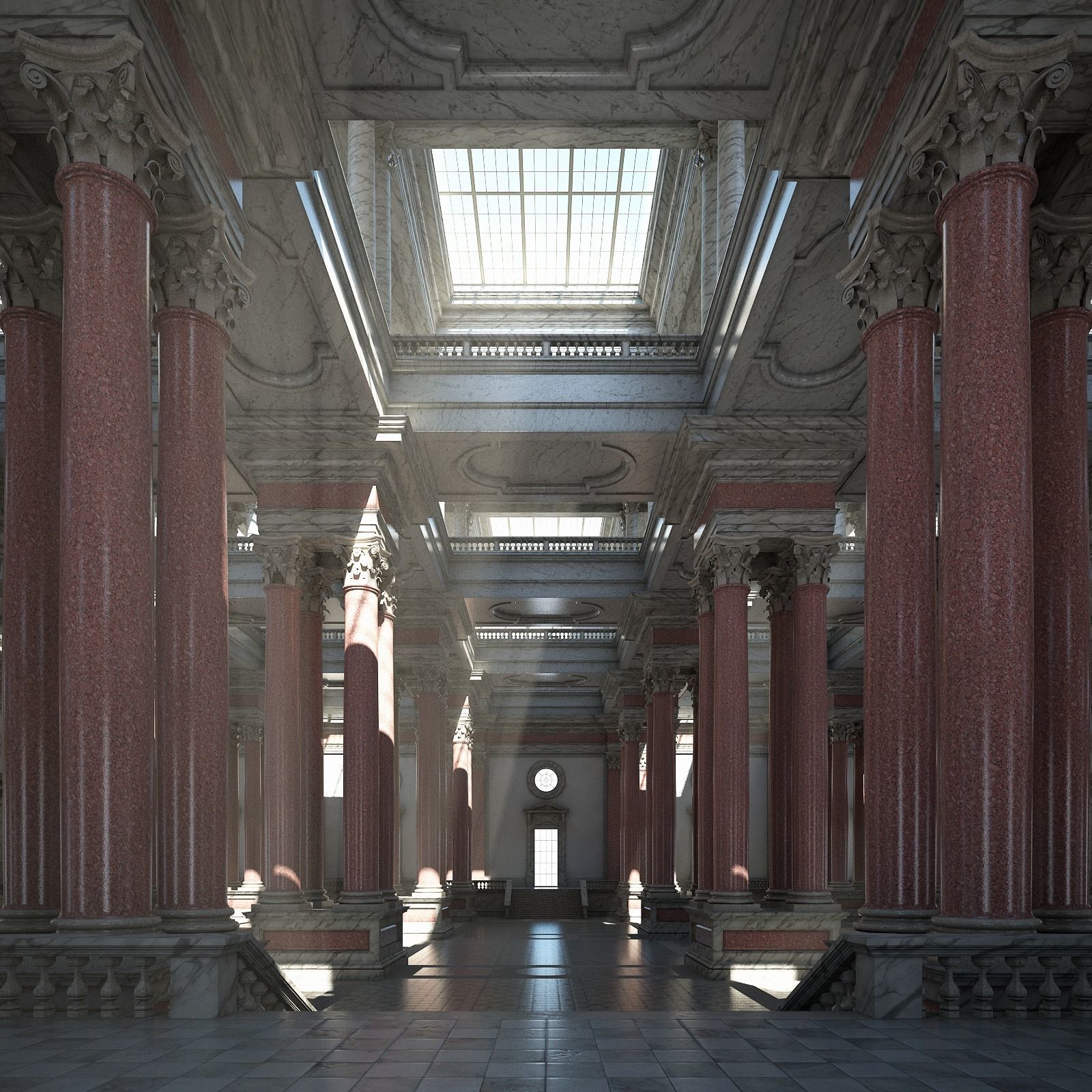 Corinthian Hall 3D model_4