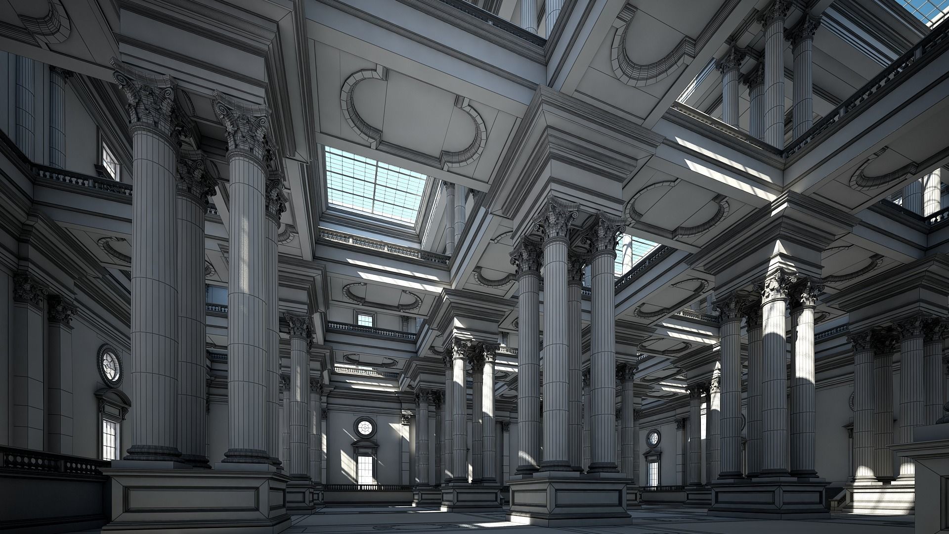 Corinthian Hall 3D model_14