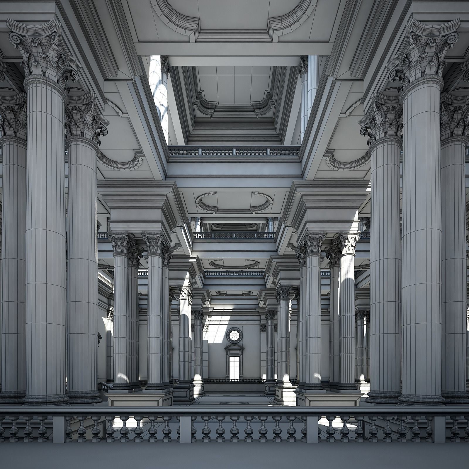 Corinthian Hall 3D model_17