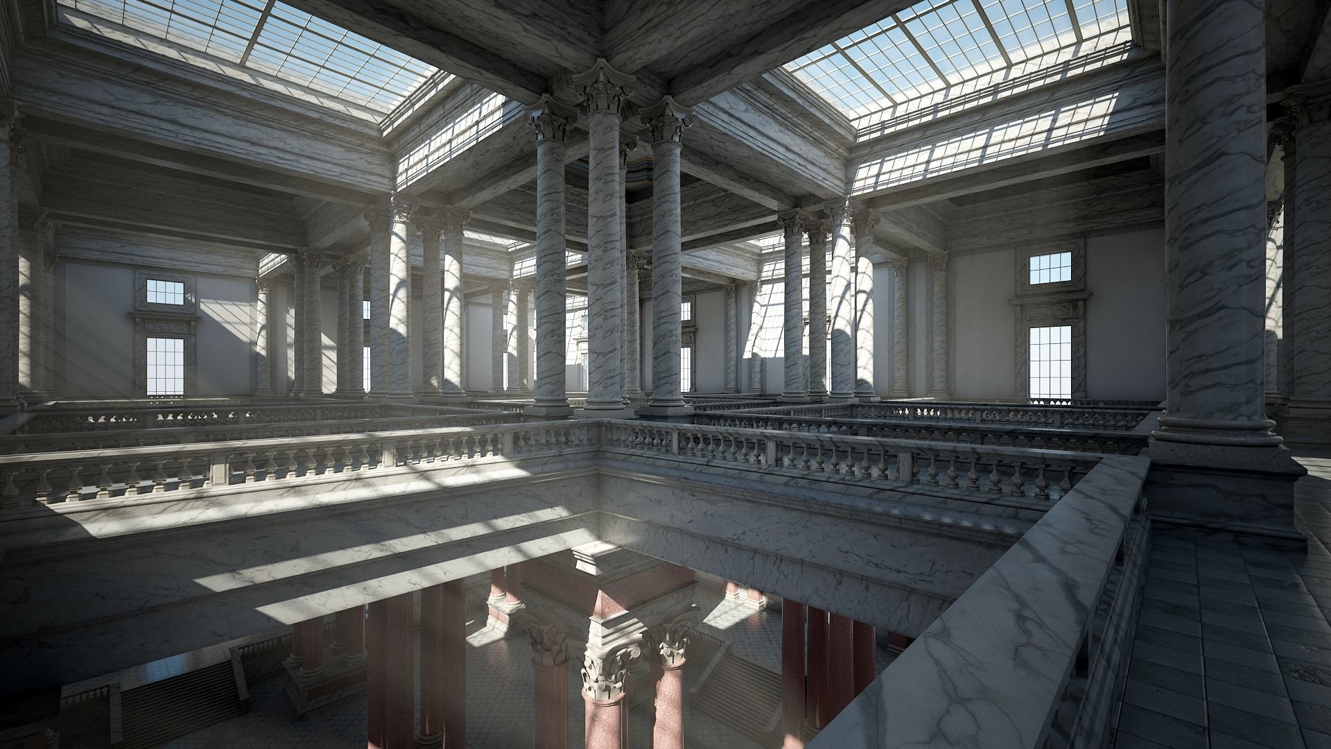 Corinthian Hall 3D model_9