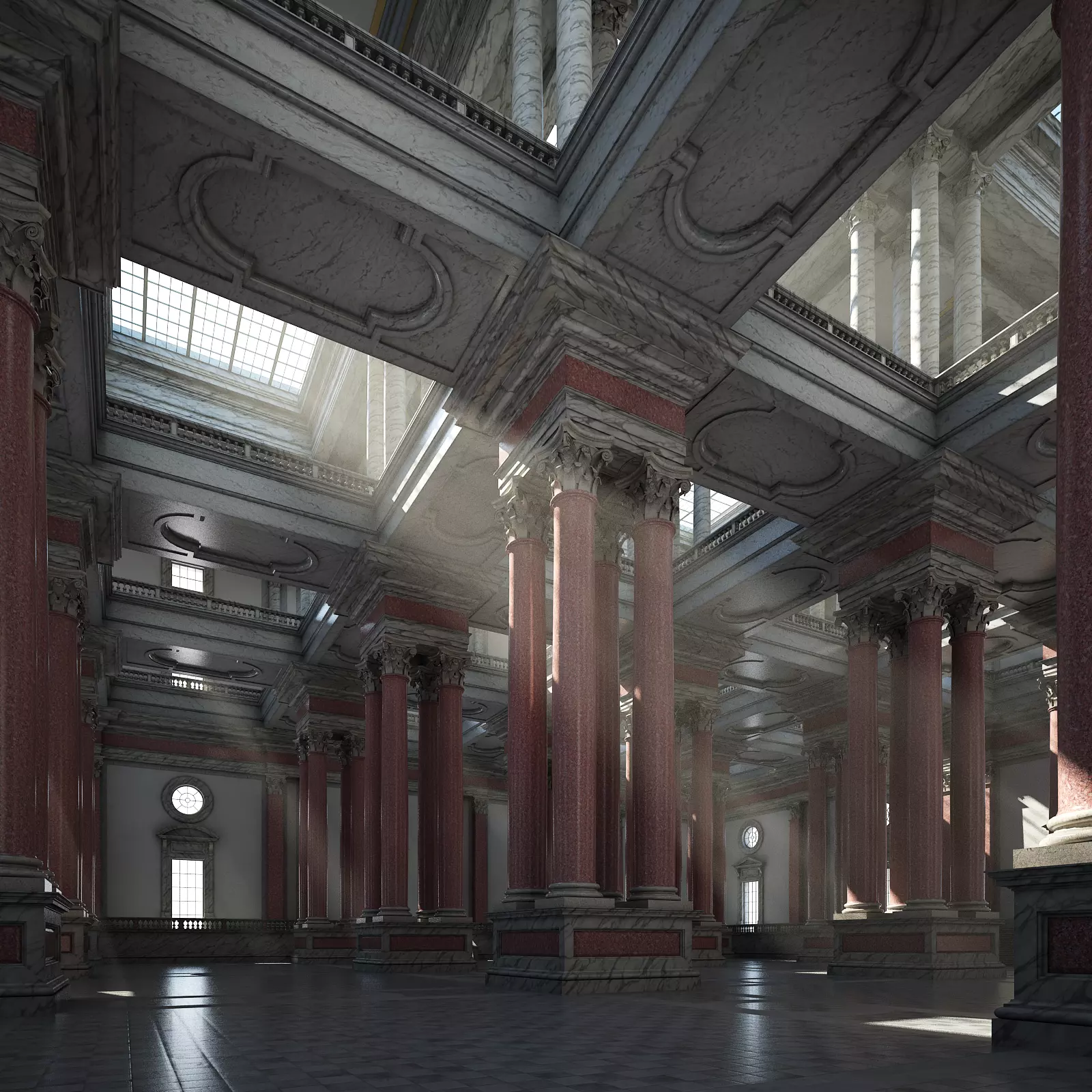 Corinthian Hall 3D model_0