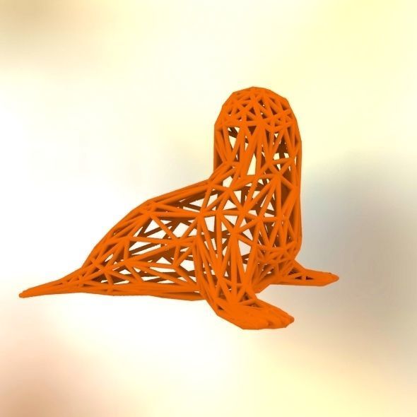  Baby seal 3D print model_36