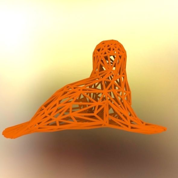  Baby seal 3D print model_48