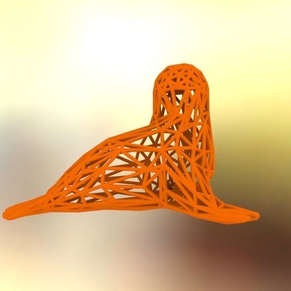  Baby seal 3D print model_33